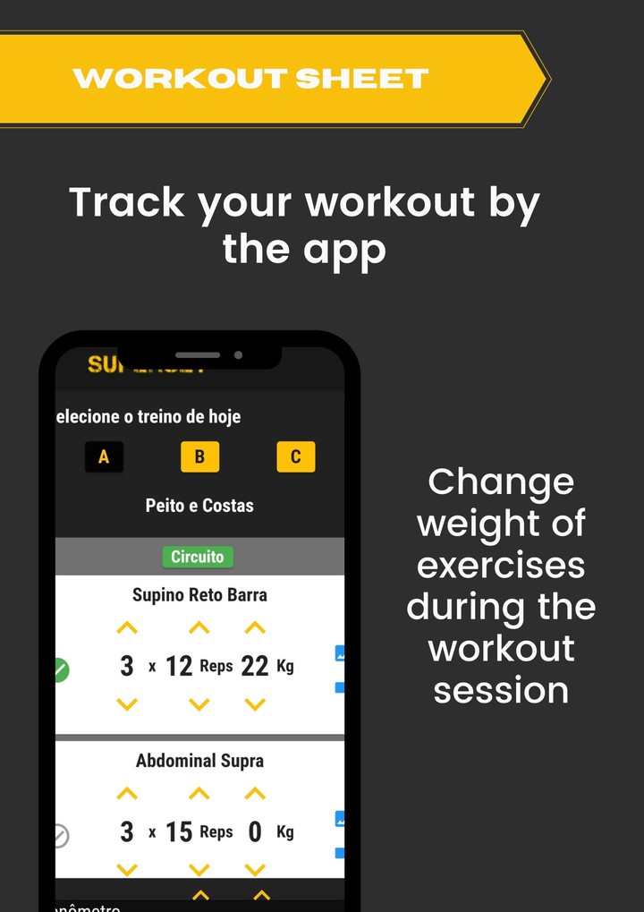 Workout Sheet  - Superset screenshot image 1_Popularmodapk.com