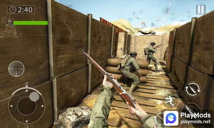 D-Day World War 2 Army Games<span>(Unlock game levels)</span> screenshot image 2_Popularmodapk.com