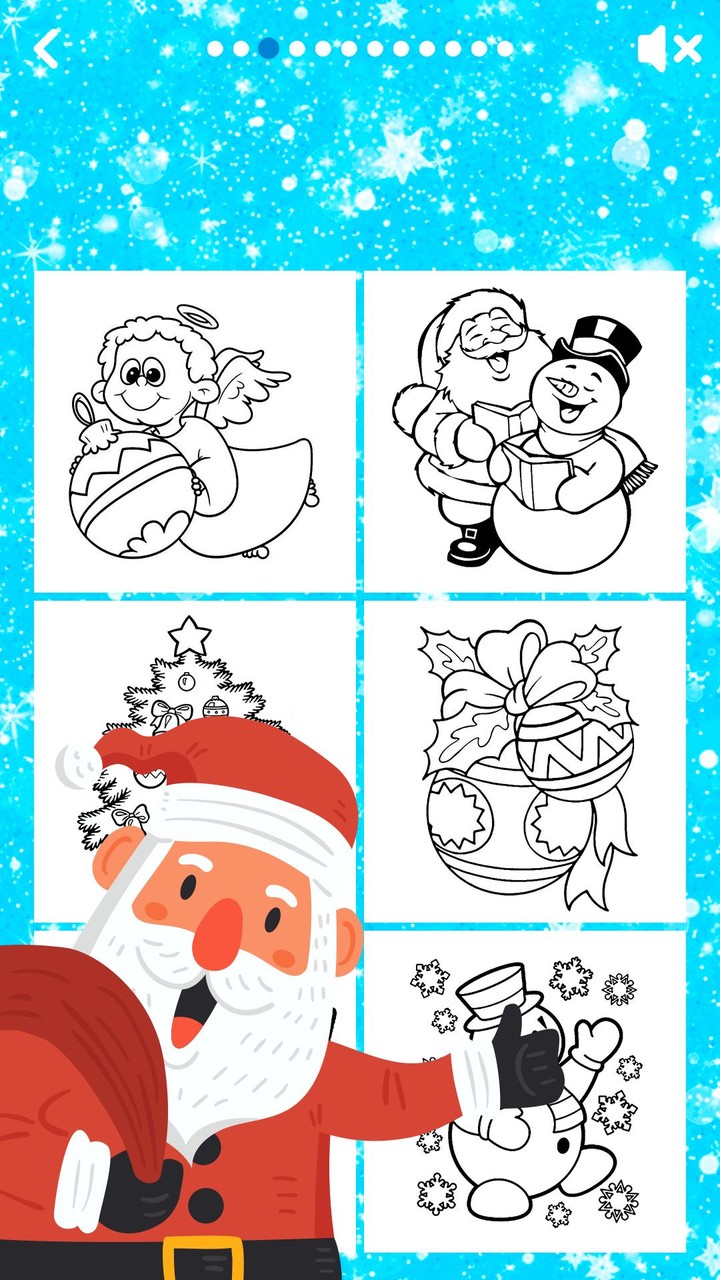 Christmas Color Game offline screenshot image 2_Popularmodapk.com