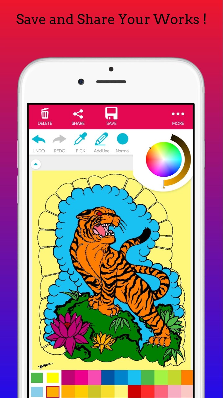 Adults Tattoo Art Coloring Boo screenshot image 8_Popularmodapk.com