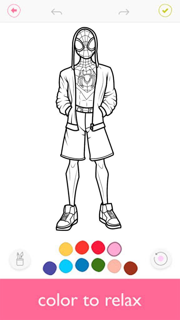 Miles Morales Coloring Book screenshot image 3_Popularmodapk.com