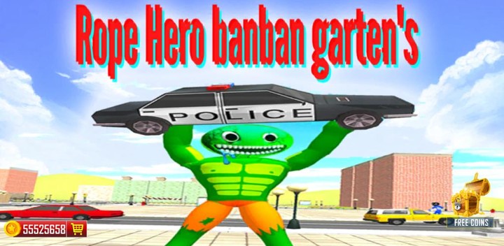 Rope Hero banban garten's screenshot image 1_Popularmodapk.com