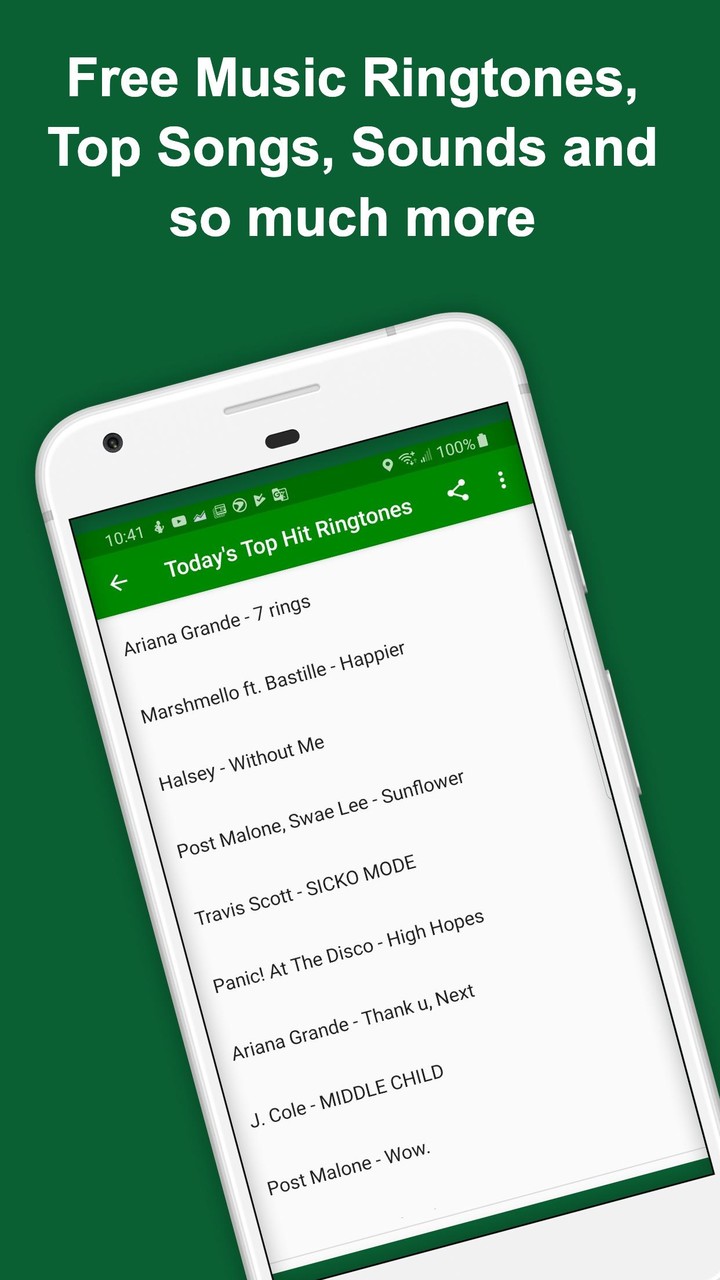 Today's Hit Ringtones - Free New Music Ring Tones screenshot image 1_Popularmodapk.com