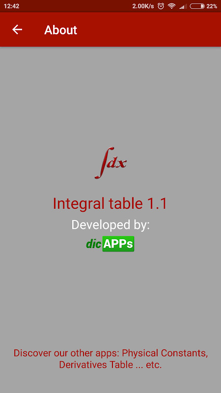Table of Integrals screenshot image 4_Popularmodapk.com