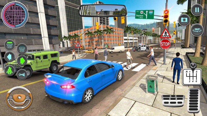 Modern Car Driving School Game screenshot image 3_Popularmodapk.com