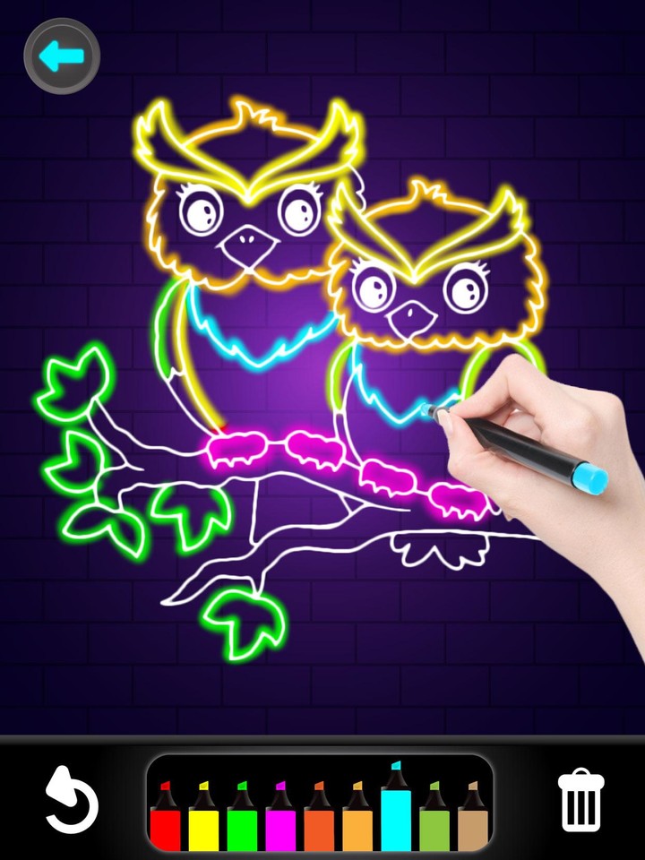 Glitter Number and letters coloring Book for kids screenshot image 18_Popularmodapk.com