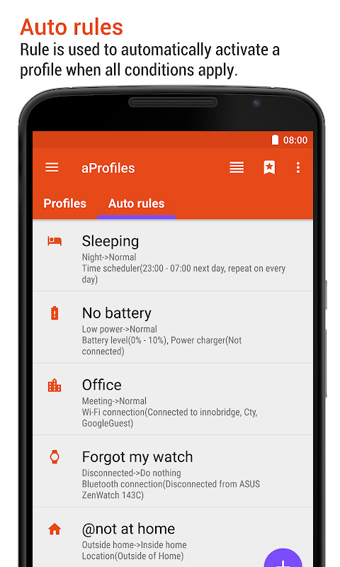 aProfiles - Auto tasks screenshot image 2_Popularmodapk.com