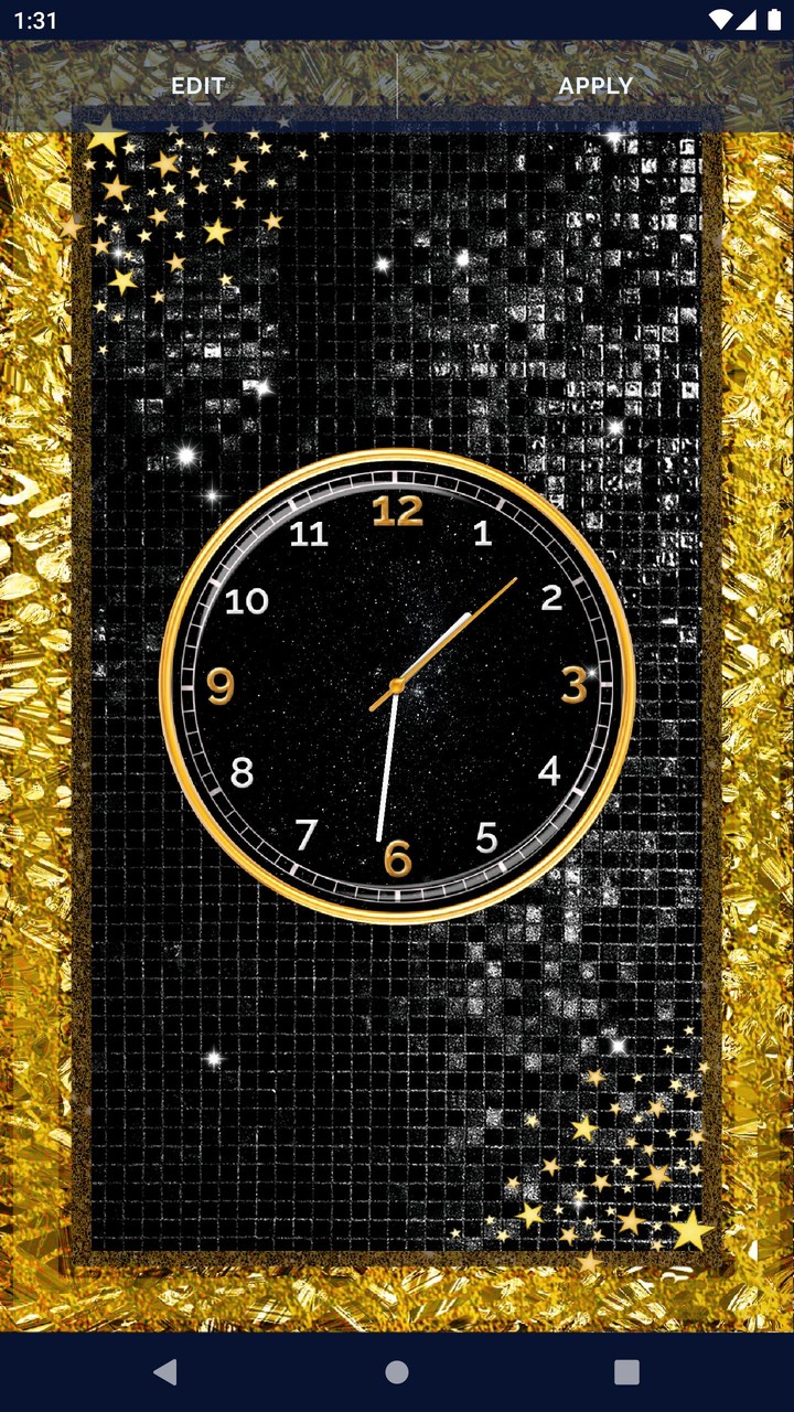Black HD Clocks Live Wallpaper screenshot image 3_Popularmodapk.com
