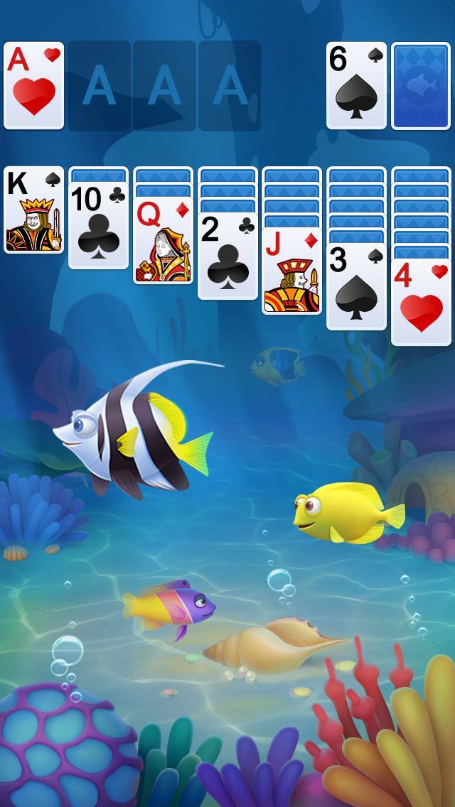 Solitaire Klondike Fish screenshot image 4_Popularmodapk.com