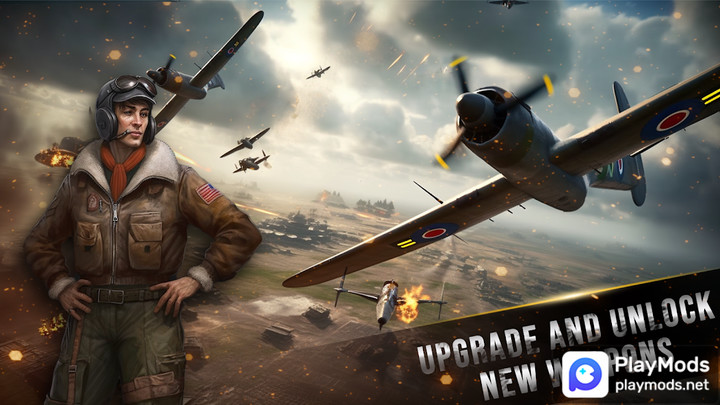 Warplanes Dogfight・WW2 Battle<span>(No Ads)</span> screenshot image 2_Popularmodapk.com