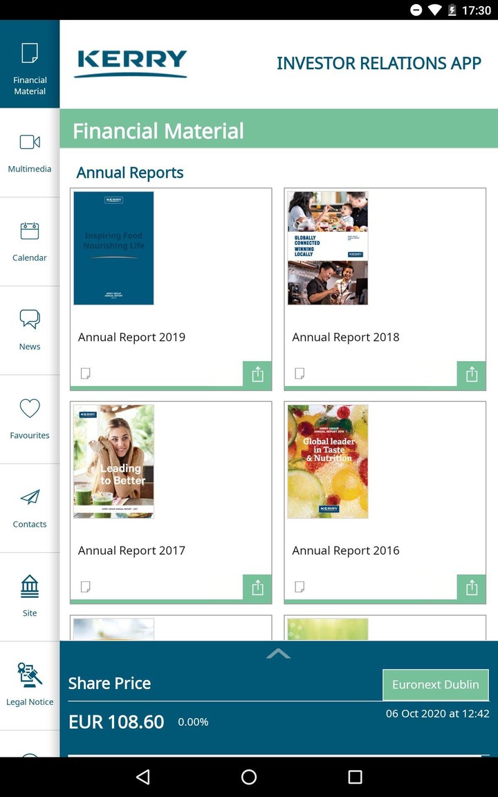 Kerry Group Investor Relations screenshot image 6_Popularmodapk.com