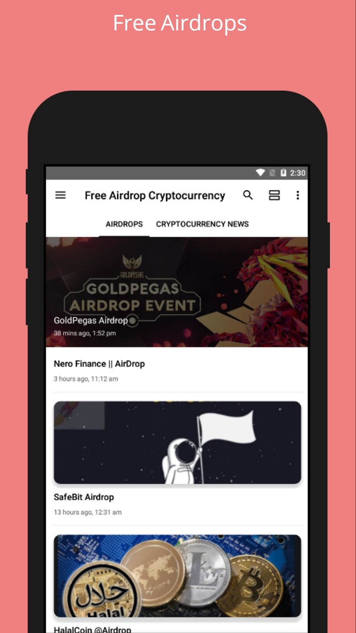 Free Airdrop Cryptocurrency screenshot image 1_Popularmodapk.com