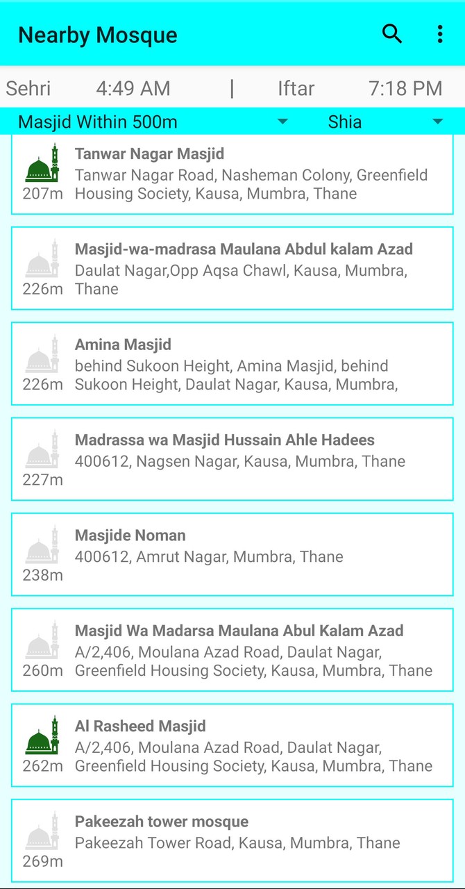 Namaz Indicator: nearest mosque/salah/sehri/iftar screenshot image 8_Popularmodapk.com