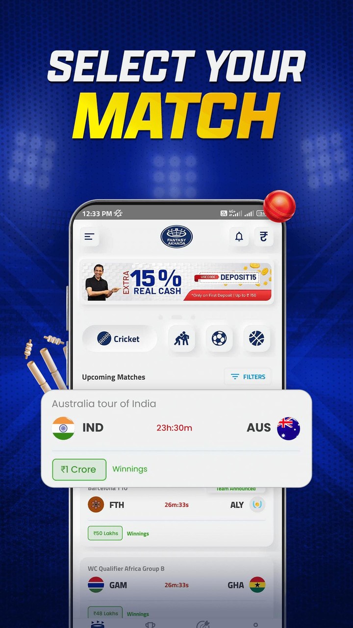 Fantasy Akhada Fantasy Cricket screenshot image 3_Popularmodapk.com