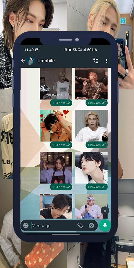 Hyunjin SKZ Animated WASticker screenshot image 2_Popularmodapk.com