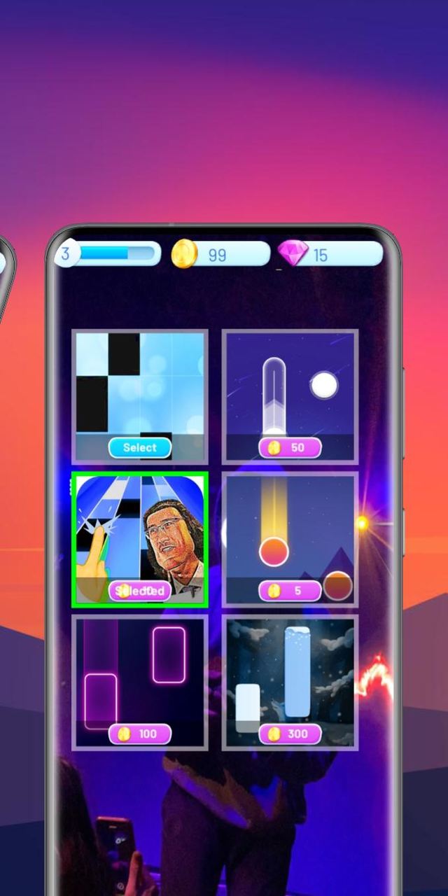 Rush E Piano tiles screenshot image 3_Popularmodapk.com