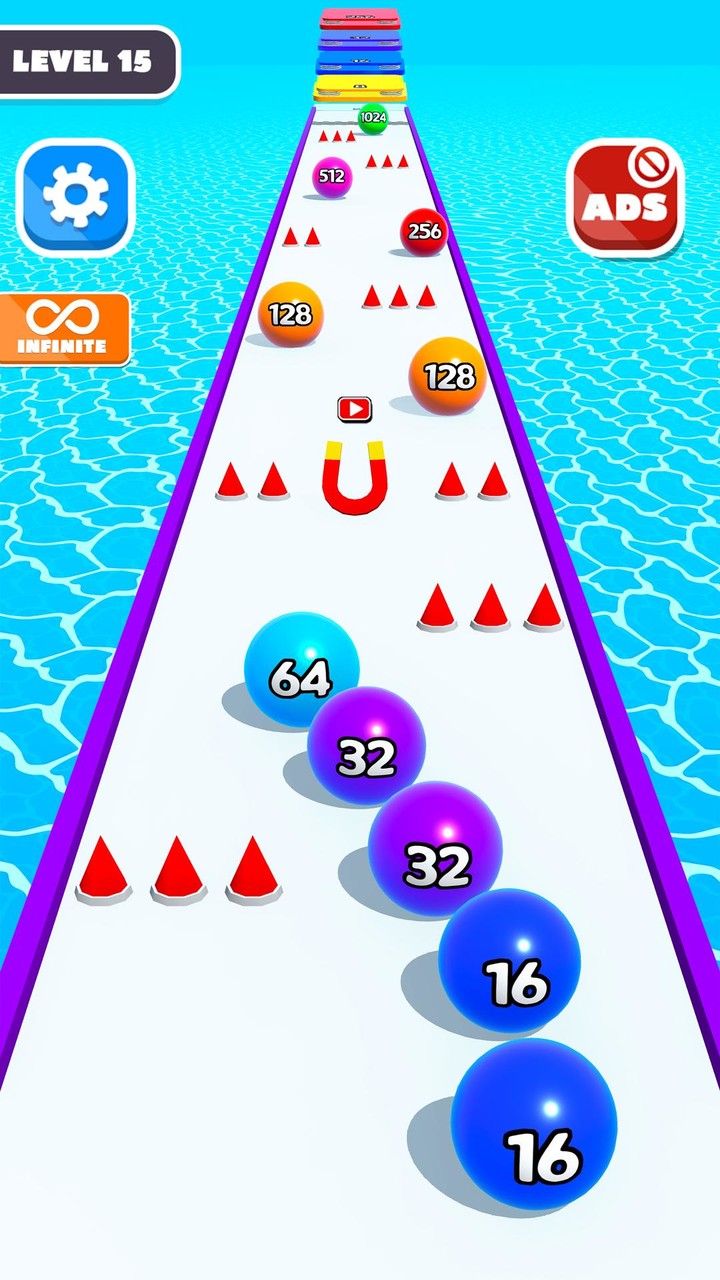 Merge Number 2048 - Ball Games screenshot image 4_Popularmodapk.com