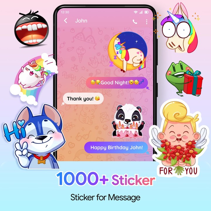 Messenger SMS : Emoji, Font screenshot image 8_Popularmodapk.com
