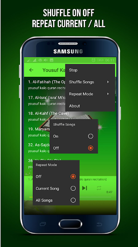 Yousuf Kalo Quran Mp3 Offline screenshot image 5_Popularmodapk.com