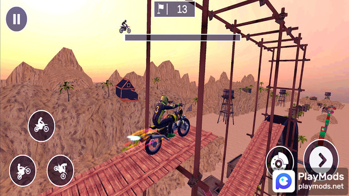 Superhero Bike Stunt Racing<span>(Speed change)</span> screenshot image 1_Popularmodapk.com