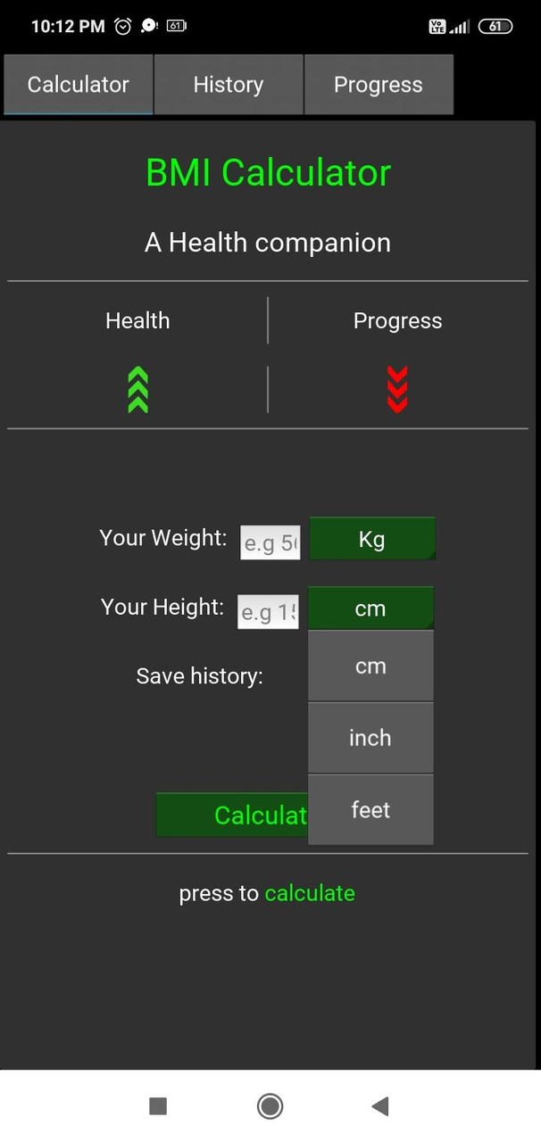 BMICalc BMI Calculator Tracker screenshot image 3_Popularmodapk.com