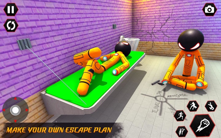 Stickman Prison Break Games screenshot image 3_Popularmodapk.com