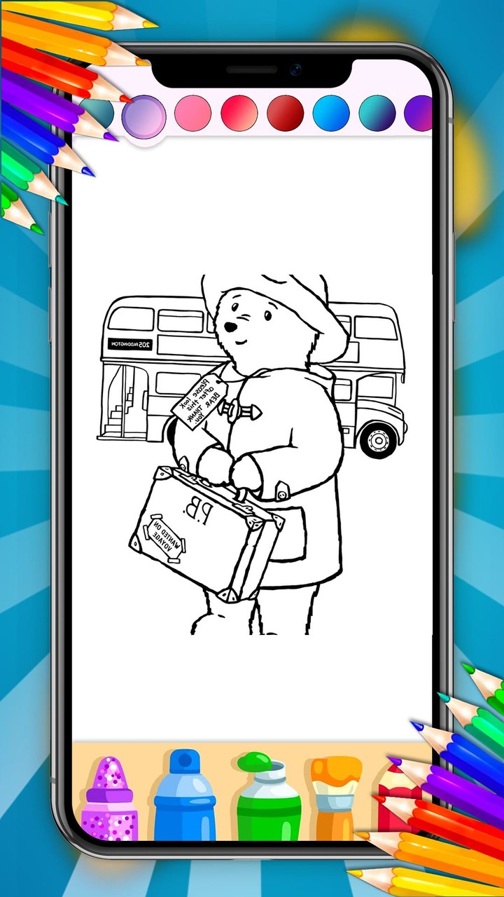 Paddington Coloring Game 4K screenshot image 1_Popularmodapk.com