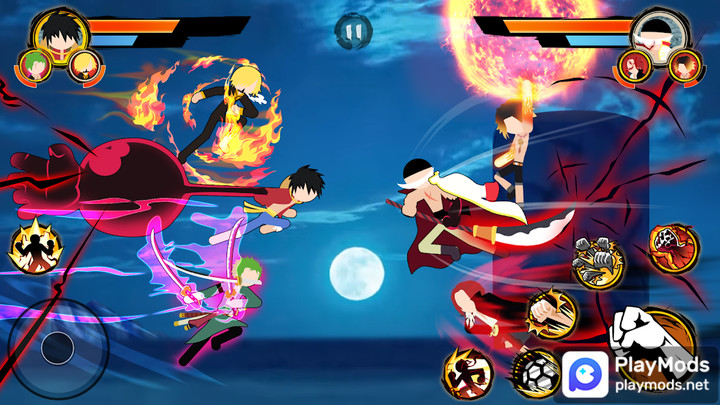 Stickman Pirates Fight<span>(Unlimited Golds/Crystal)</span> screenshot image 2_Popularmodapk.com