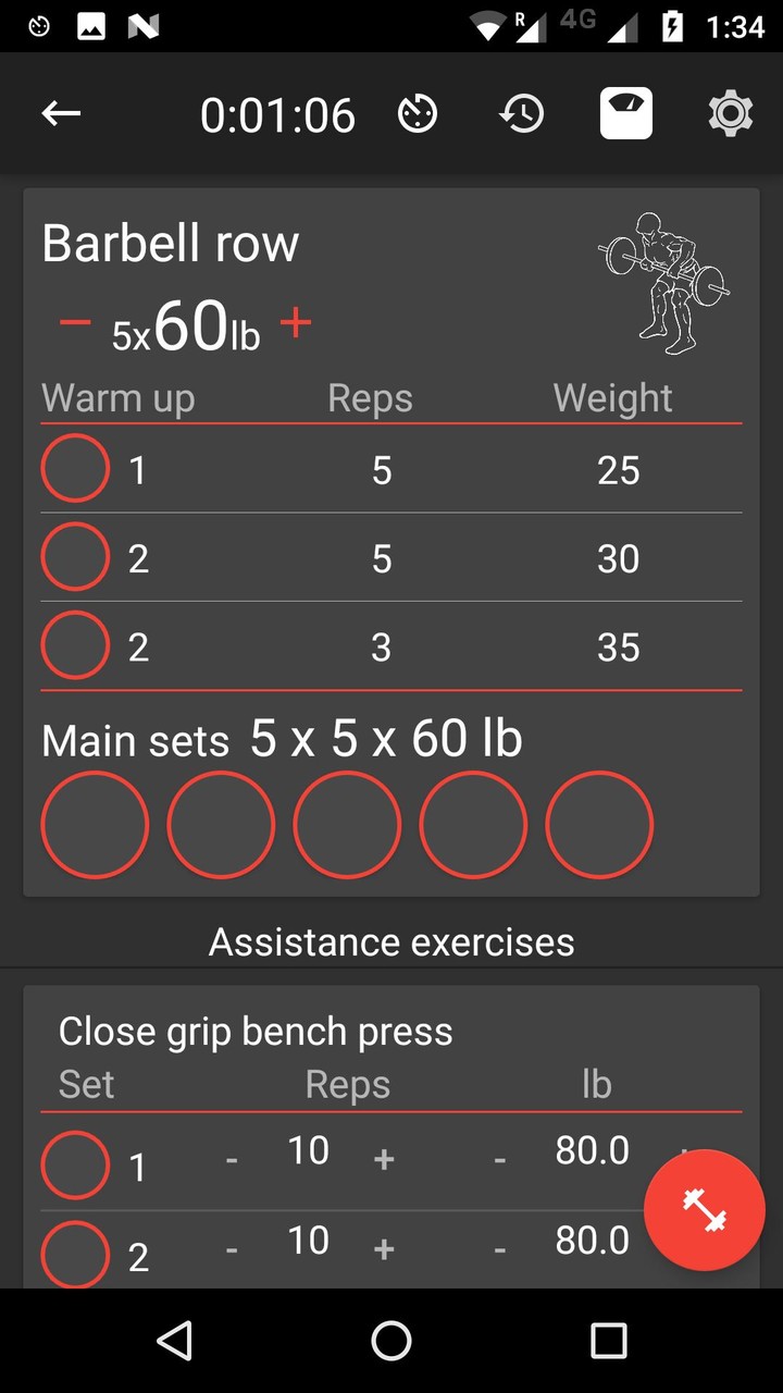 5x5 Workout Logger screenshot image 4_Popularmodapk.com