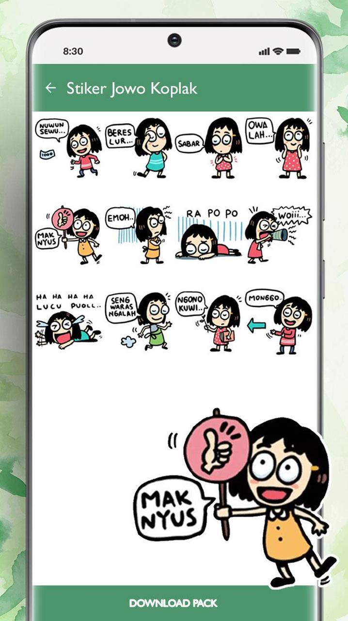 Stiker Jowo Koplak Lucu Misuh screenshot image 11_Popularmodapk.com