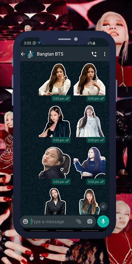 Jennie Blackpink WASticker screenshot image 8_Popularmodapk.com