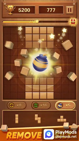 Block Puzzle Wood Blast<span>(Remove ads)</span> screenshot image 2_Popularmodapk.com