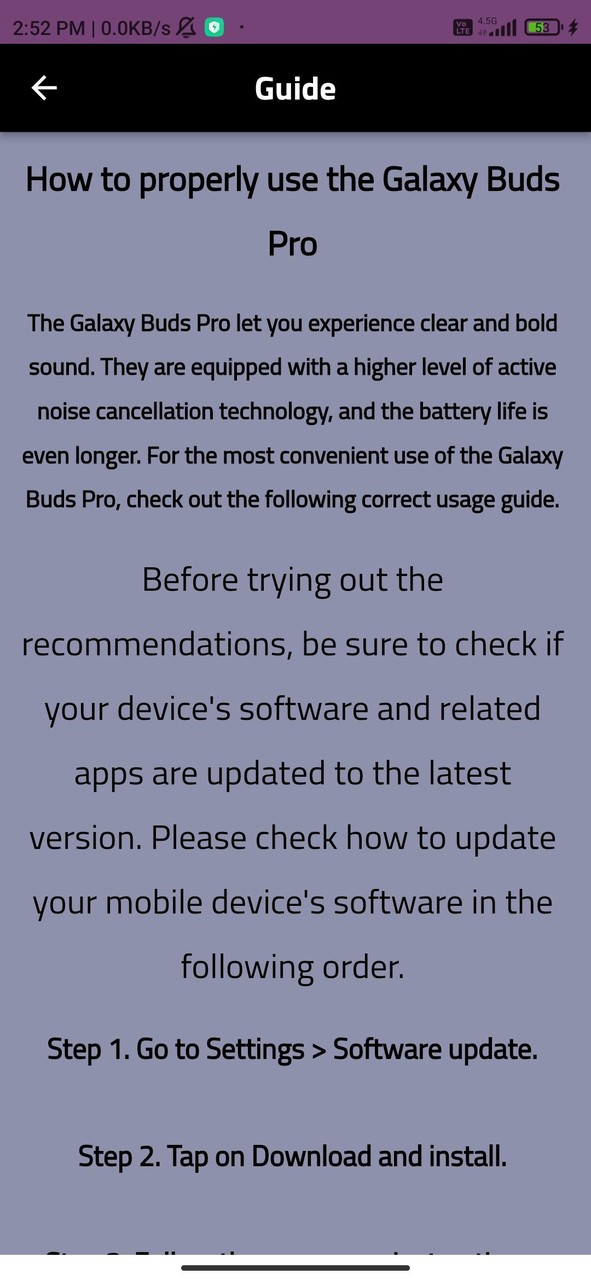 Samsung Buds pro guide screenshot image 4_Popularmodapk.com