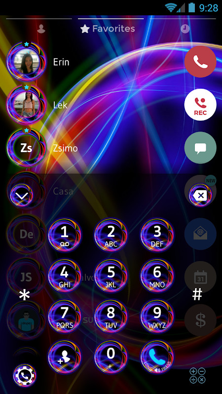 Theme Dialer Neon Abstract screenshot image 6_Popularmodapk.com