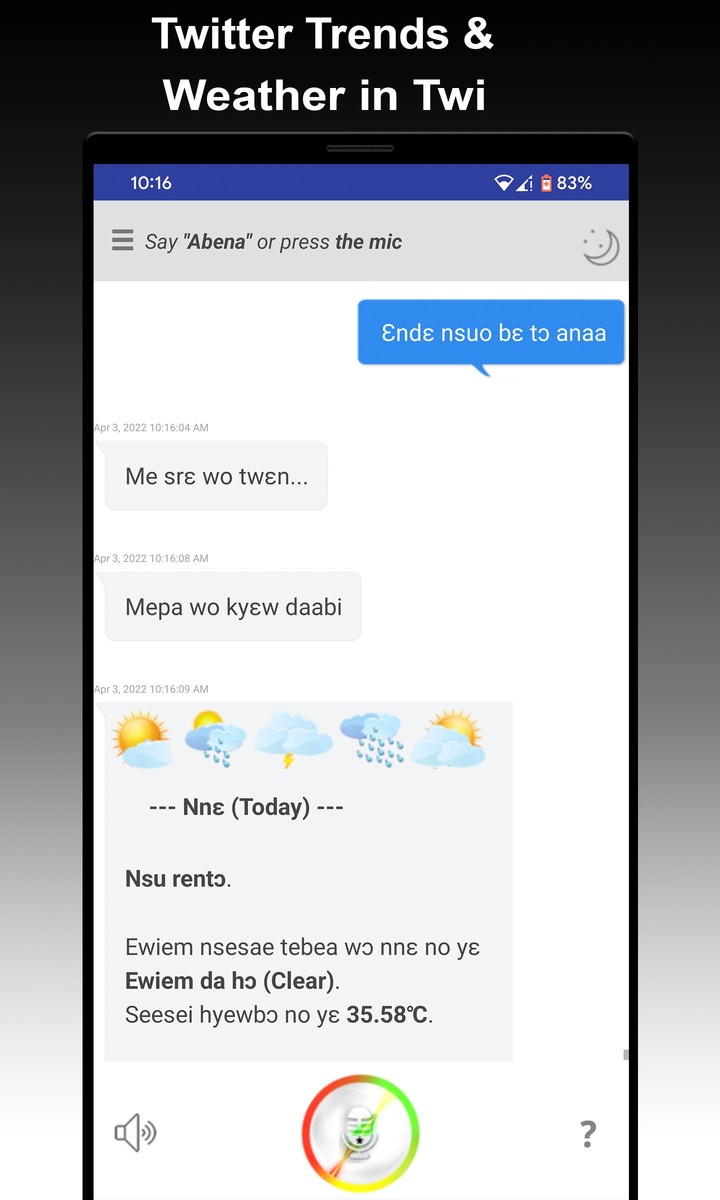 Abena AI - Twi Voice Assistant screenshot image 16_Popularmodapk.com