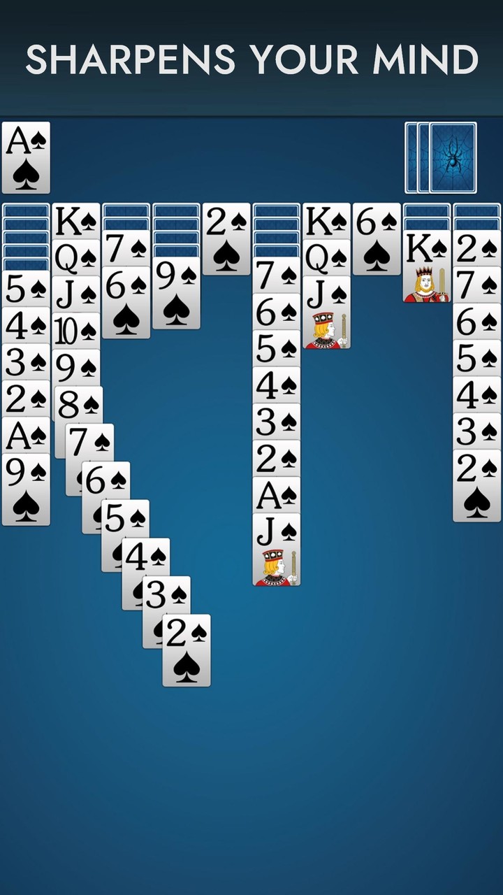 Spider Solitaire Card Game screenshot image 2_Popularmodapk.com