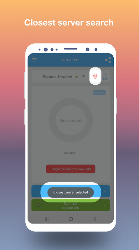 VPN Brazil - get Brazilian IP screenshot image 2_Popularmodapk.com