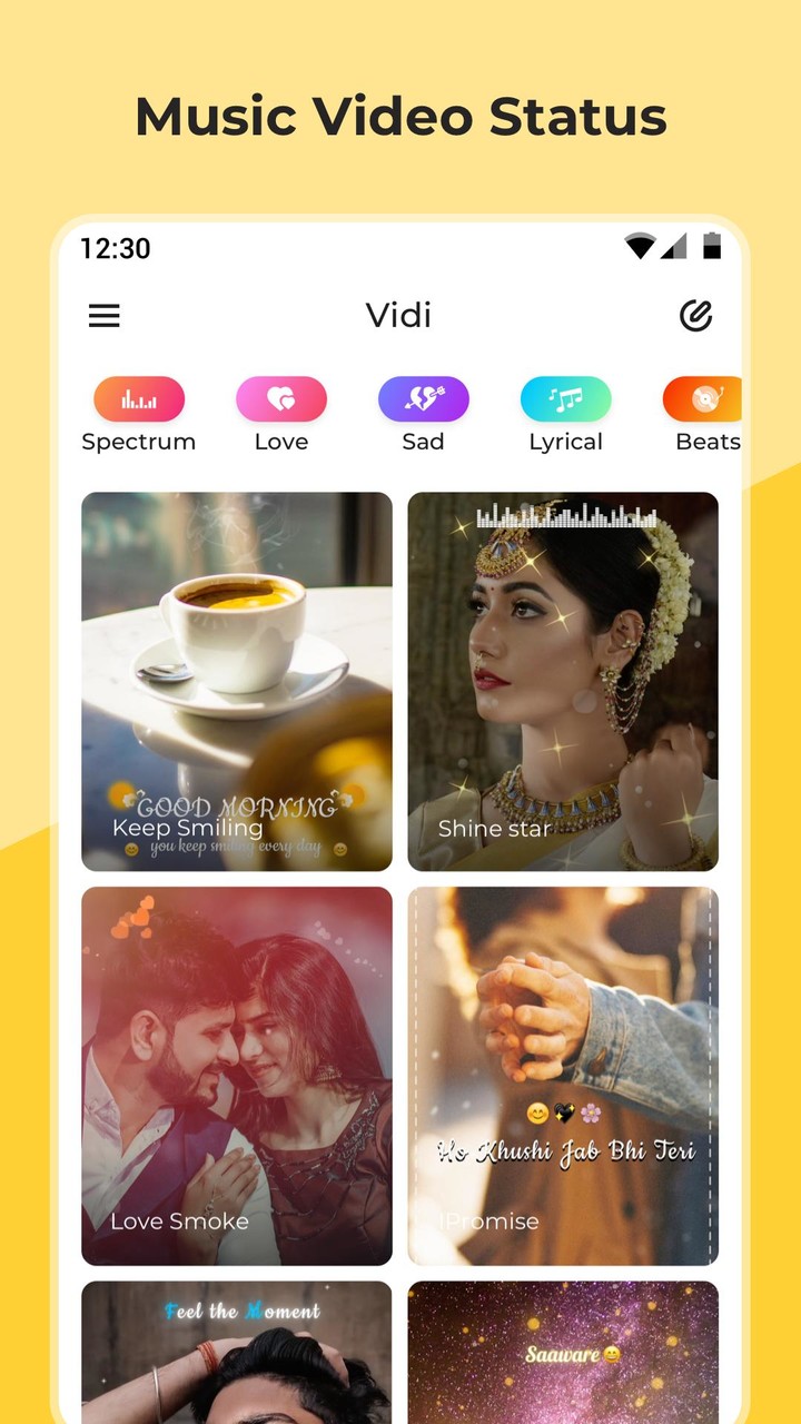 Vidi - Music & Ins Video Maker screenshot image 1_Popularmodapk.com