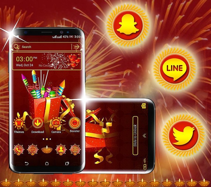 Diwali Crackers Launcher Theme screenshot image 4_Popularmodapk.com