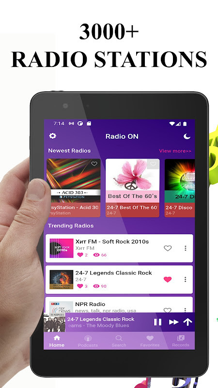 Radio ON – radio and podcasts screenshot image 20_Popularmodapk.com