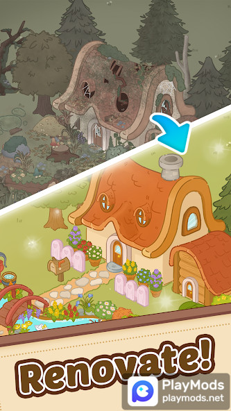 Merge Cartoon : Renovate Town<span>(Unlimited money)</span> screenshot image 2_Popularmodapk.com