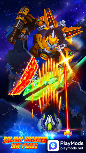 Galaxy Shooter Sky Force<span>(Unlimited money)</span> screenshot image 2_Popularmodapk.com