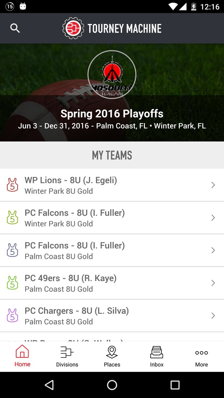 Tourney Machine - Tournament Schedules screenshot image 2_Popularmodapk.com