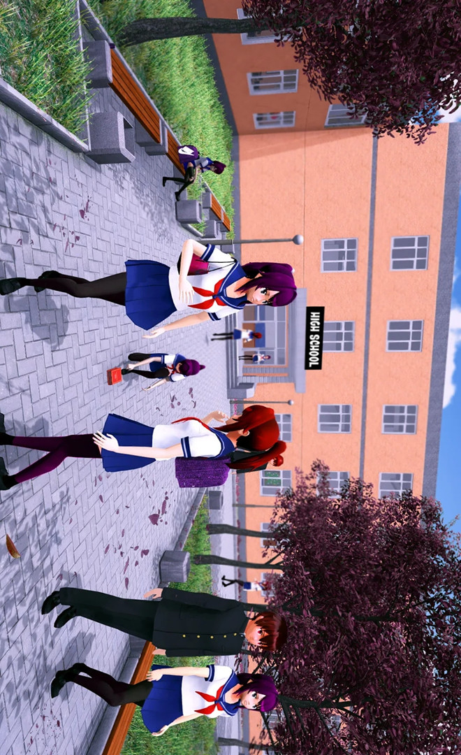 Anime High School Girl: Sakura School Simulator(Unlocked) screenshot image 1_Popularmodapk.com