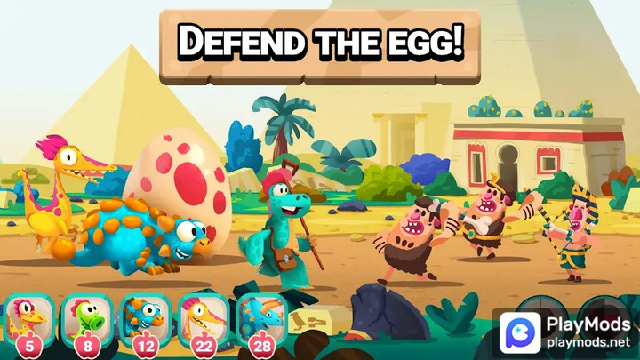 Dino Bash: Travel Through Time<span>(Speed change)</span> screenshot image 1_Popularmodapk.com