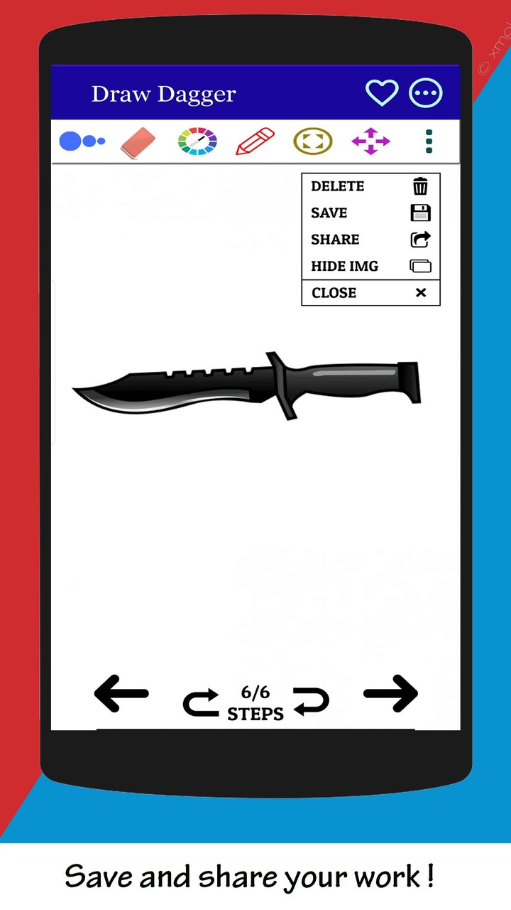 How to Draw Dagger Easy screenshot image 4_Popularmodapk.com