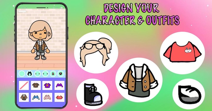 Wednesday Toca Doll Makeover screenshot image 3_Popularmodapk.com