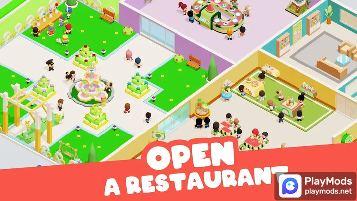 Mini Restaurant: Food Tycoon<span>(Speed change)</span> screenshot image 2_Popularmodapk.com