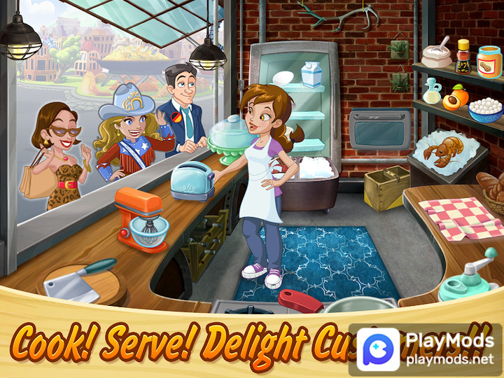 Kitchen Scramble: Cooking Game<span>(No Ads Free Rewards)</span> screenshot image 1_Popularmodapk.com
