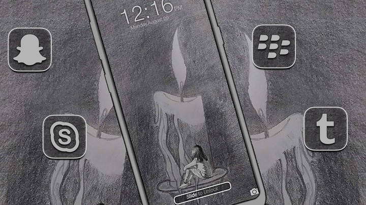 Candle Sketch Launcher Theme screenshot image 4_Popularmodapk.com